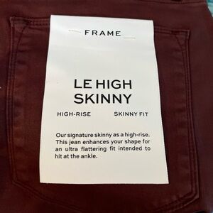 FRAME Size 32 Le Skinny De Jeanne Denim Jeans Surplus NWT
